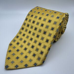Charvet Neck Tie Yellow Pattern Paris France